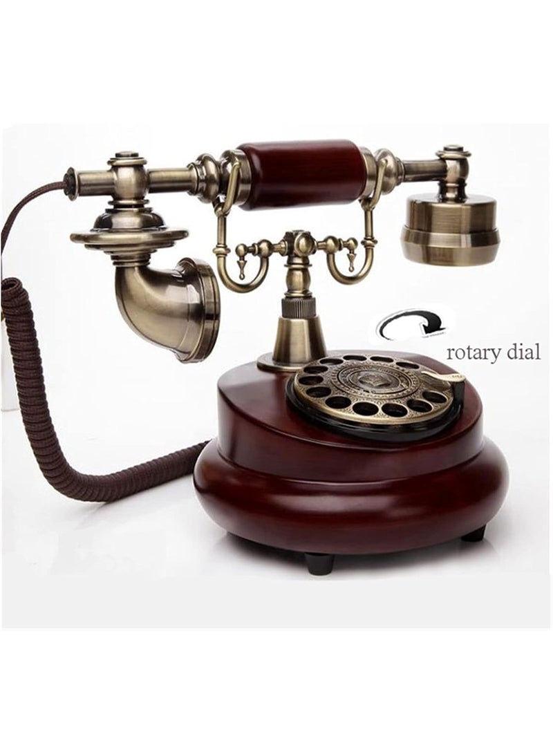 Organized Home Retro Vintage Antique Style Corded Rotary Dial Desk Telephone - Image 2